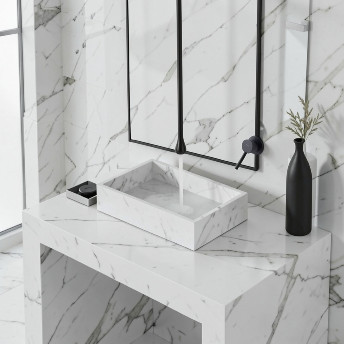 Water Drop Hang Ceiling Faucet Bathroom Basin Bathtub Tap Solid Brass Wall Mounted Hot Cold Water Sink Mixer Tub