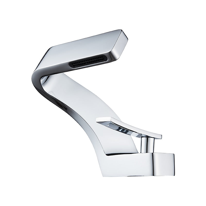 Brushed Gold/Black/Chrome & Brushed Nickel Faucet Bathroom Sink Deck Mounted