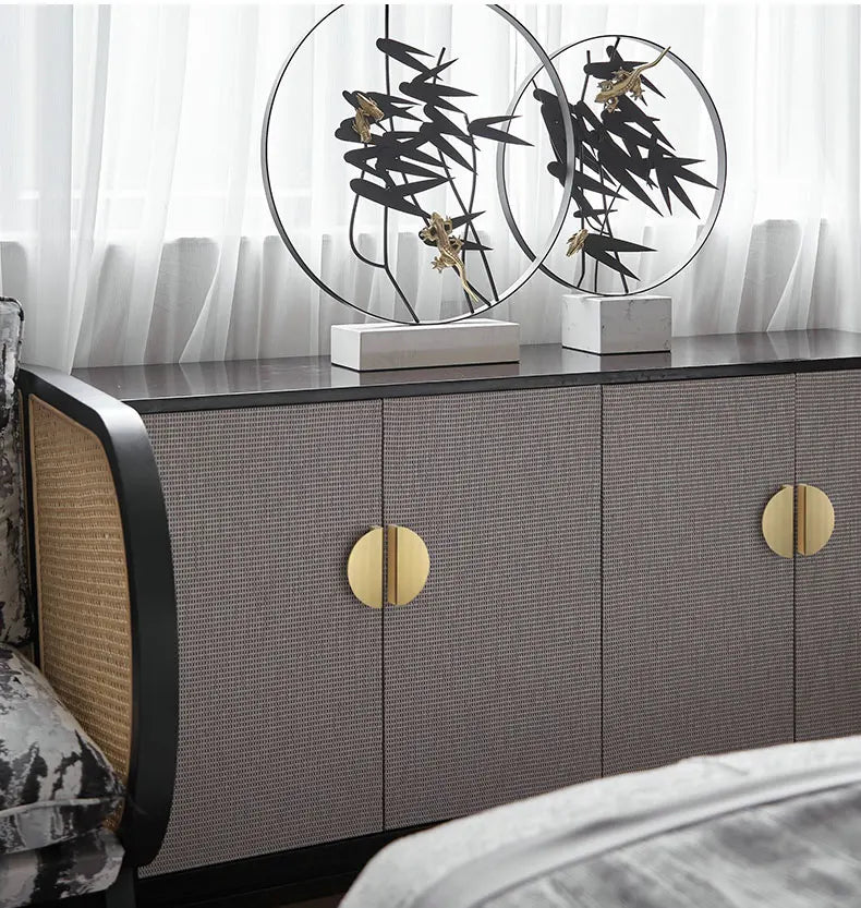 Home Style Cabinet Handles Black and Gold Kitchen Cupboard  Drawer  Door Furniture Handle