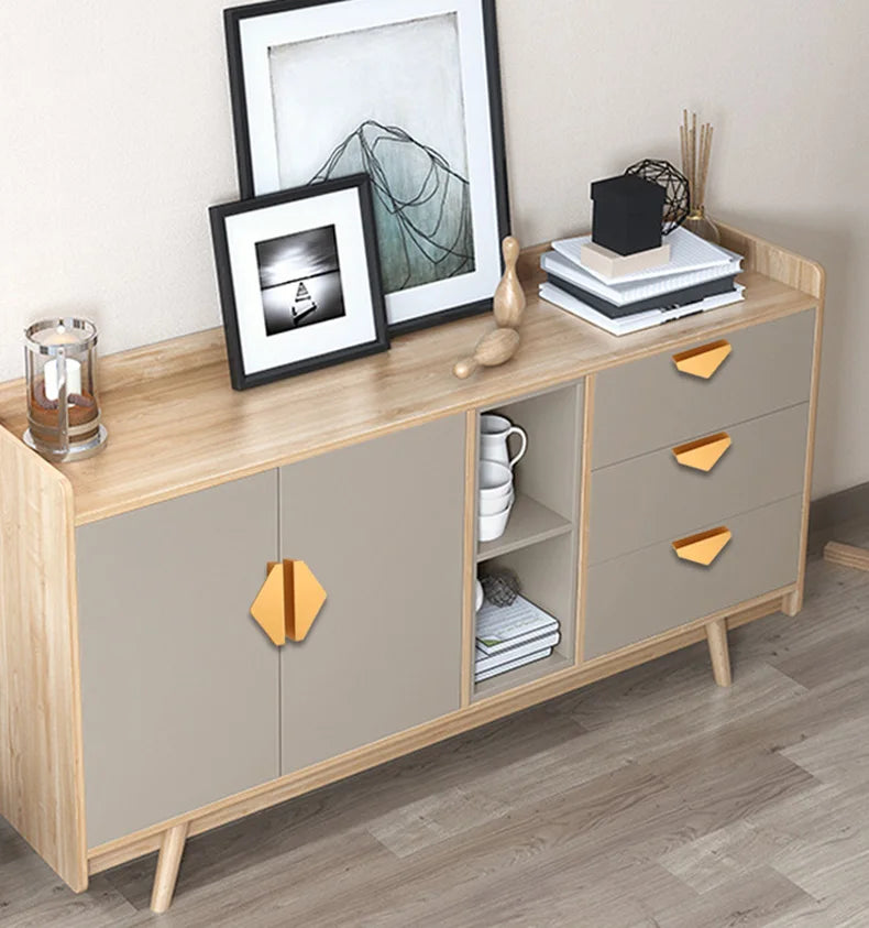 Home Style Cabinet Handles Black and Gold Kitchen Cupboard  Drawer  Door Furniture Handle