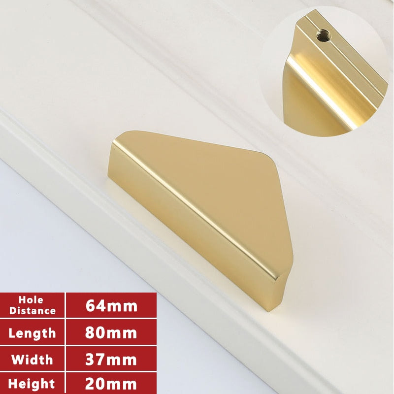 Home Style Cabinet Handles Black and Gold Kitchen Cupboard  Drawer  Door Furniture Handle