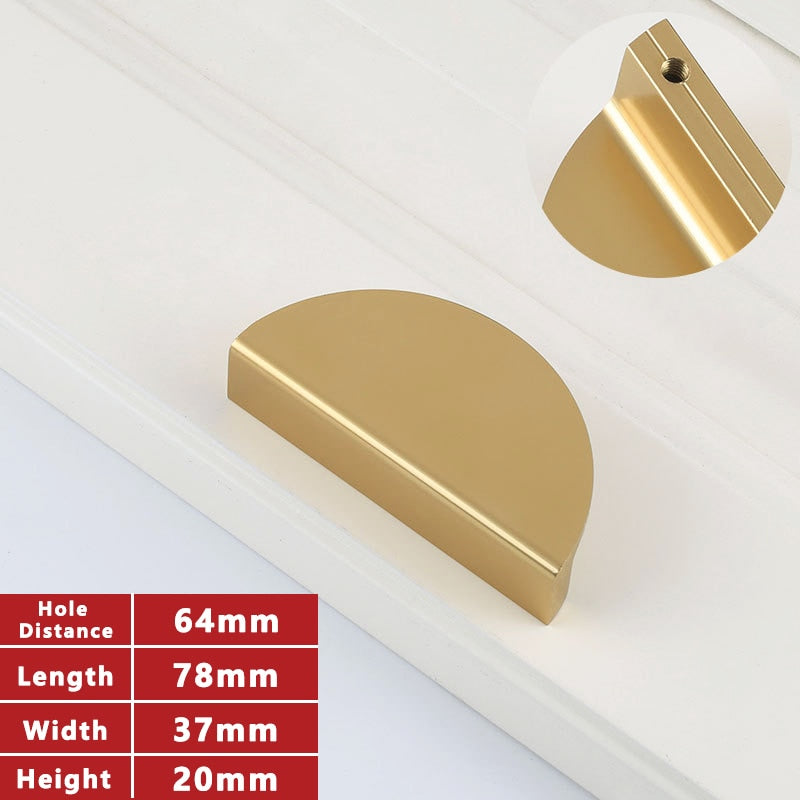 Home Style Cabinet Handles Black and Gold Kitchen Cupboard  Drawer  Door Furniture Handle