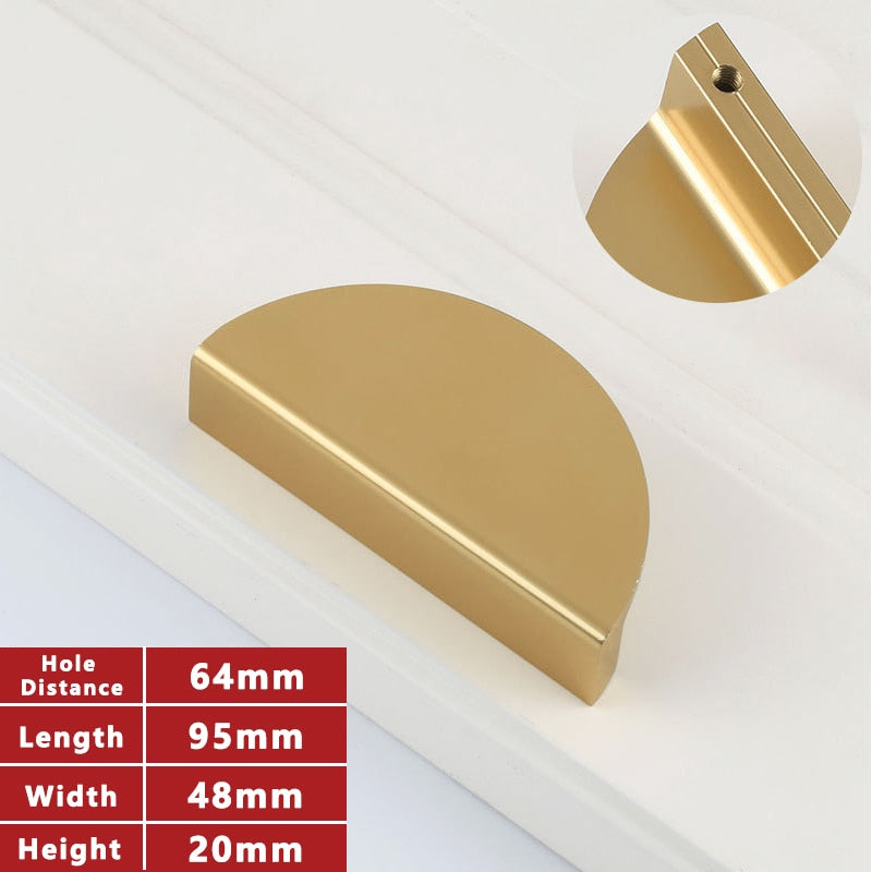 Home Style Cabinet Handles Black and Gold Kitchen Cupboard  Drawer  Door Furniture Handle