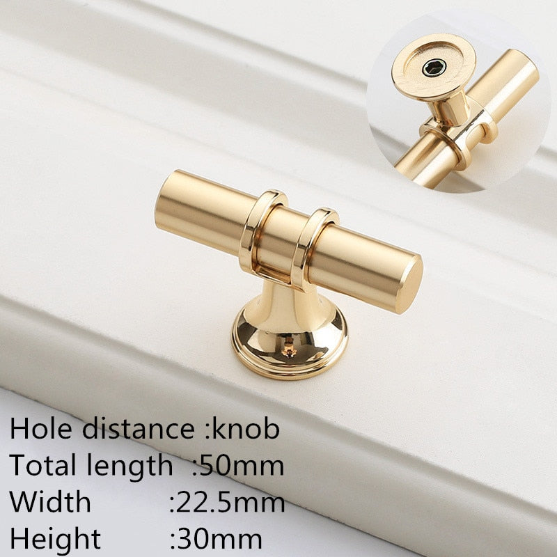 Modern Zinc Alloy Black Gold Door Handles