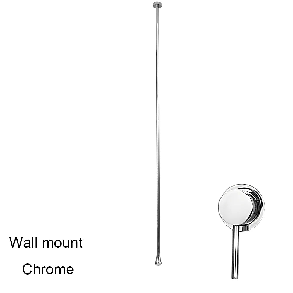 Water Drop Hang Ceiling Faucet Bathroom Basin Bathtub Tap Solid Brass Wall Mounted Hot Cold Water Sink Mixer Tub