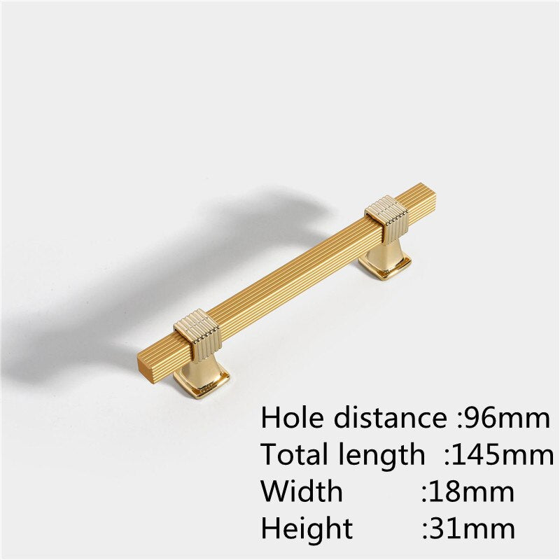 Two-colour Stitching European Wardrobe Cabinet Door Handles