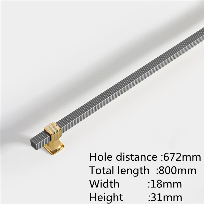 Two-colour Stitching European Wardrobe Cabinet Door Handles