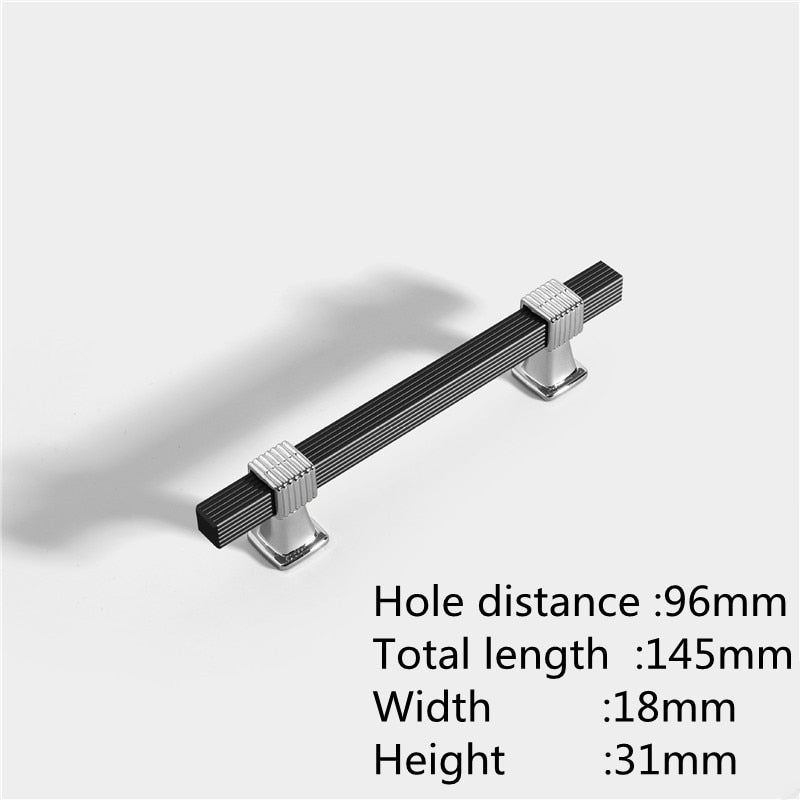 Two-colour Stitching European Wardrobe Cabinet Door Handles