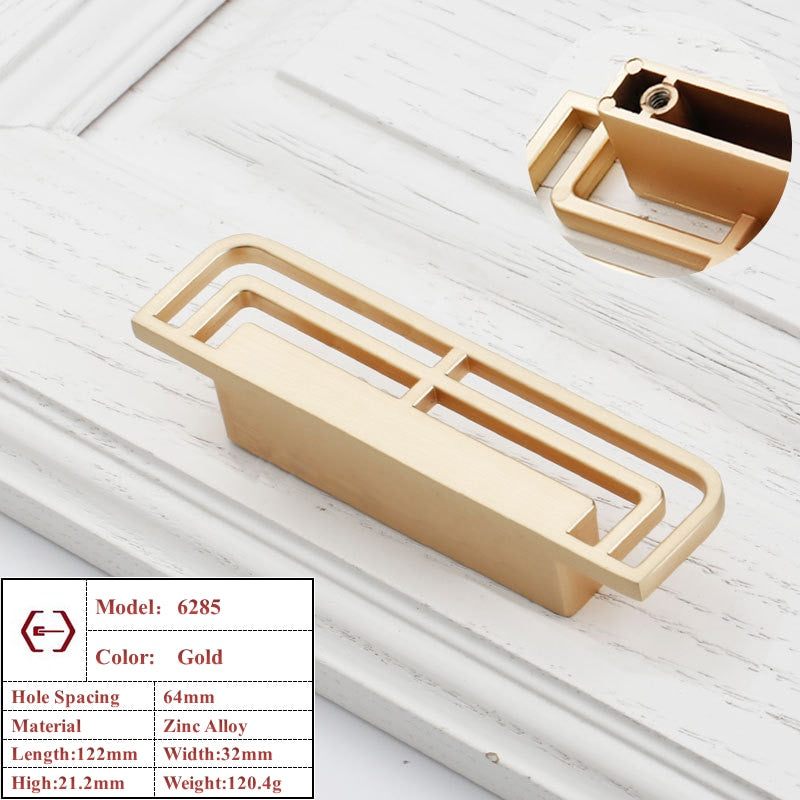 Home Improvement Drawer Flush Handles Antique Closet Door Knobs Modern Imitation Copper Wardrobe Door Pullers Furniture Handle