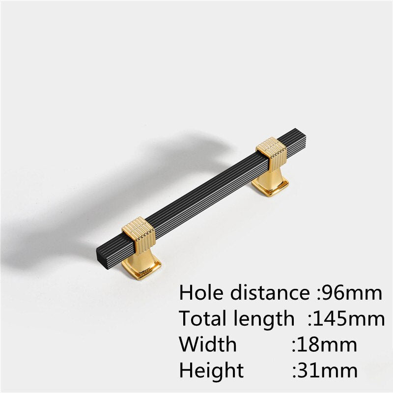 Two-colour Stitching European Wardrobe Cabinet Door Handles