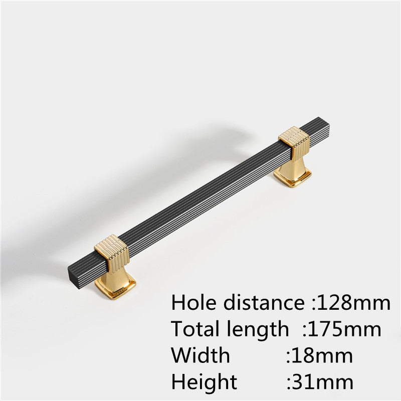 Two-colour Stitching European Wardrobe Cabinet Door Handles