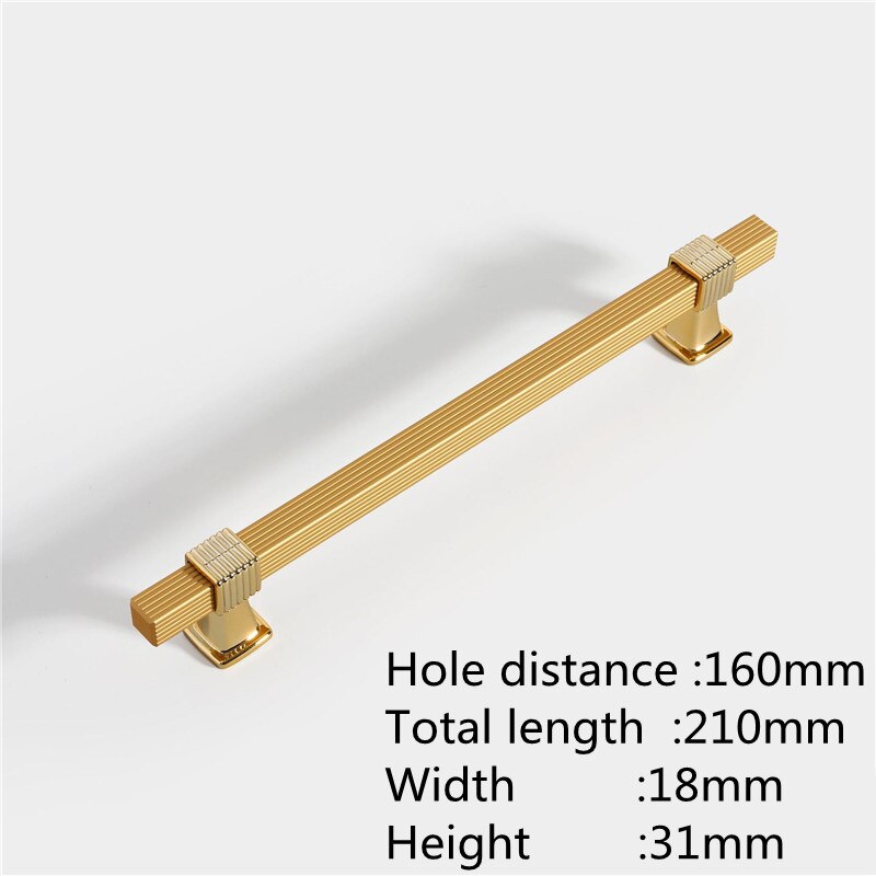 Two-colour Stitching European Wardrobe Cabinet Door Handles