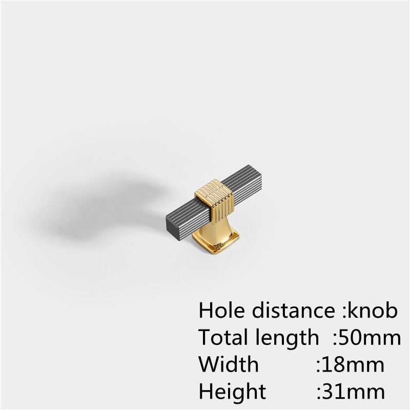 Two-colour Stitching European Wardrobe Cabinet Door Handles