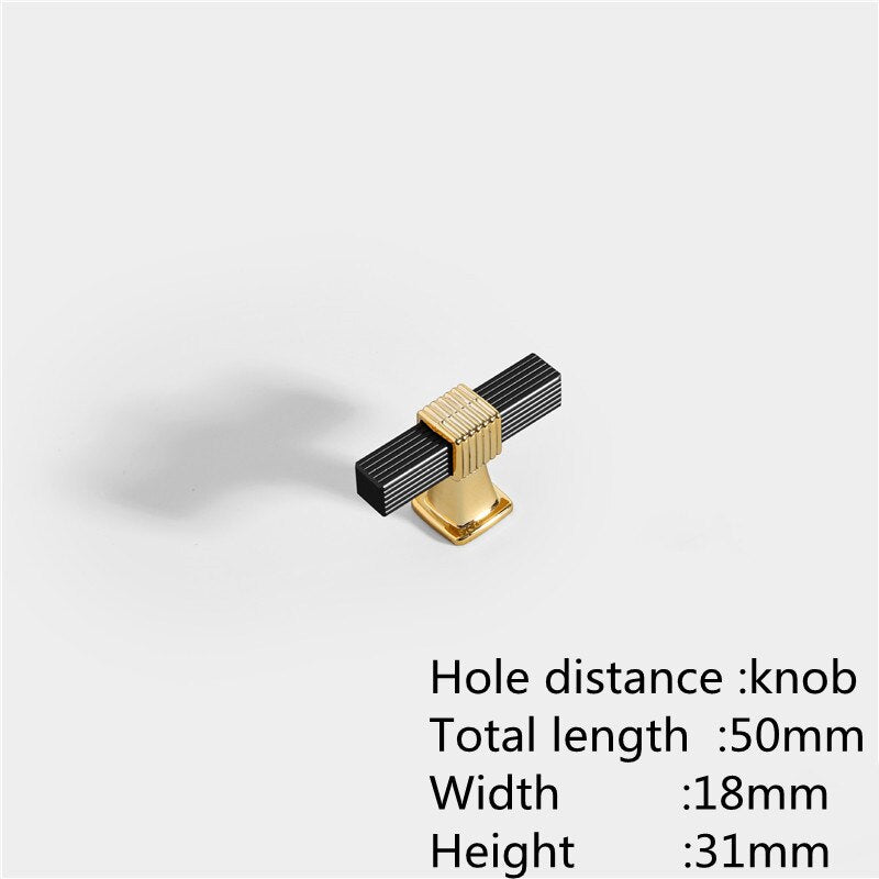 Two-colour Stitching European Wardrobe Cabinet Door Handles