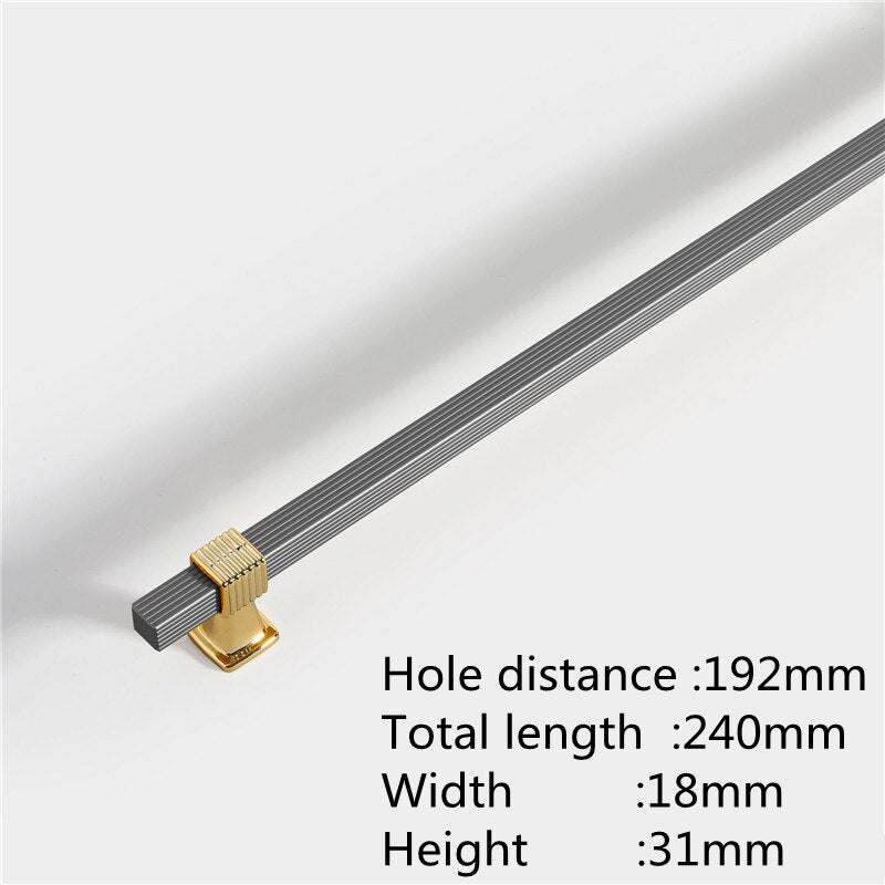 Two-colour Stitching European Wardrobe Cabinet Door Handles