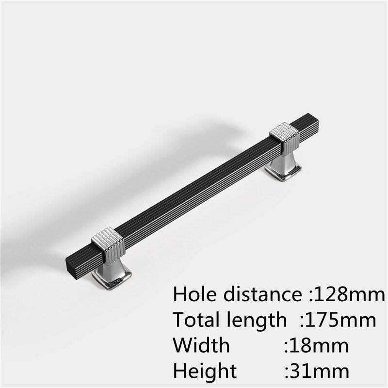 Two-colour Stitching European Wardrobe Cabinet Door Handles