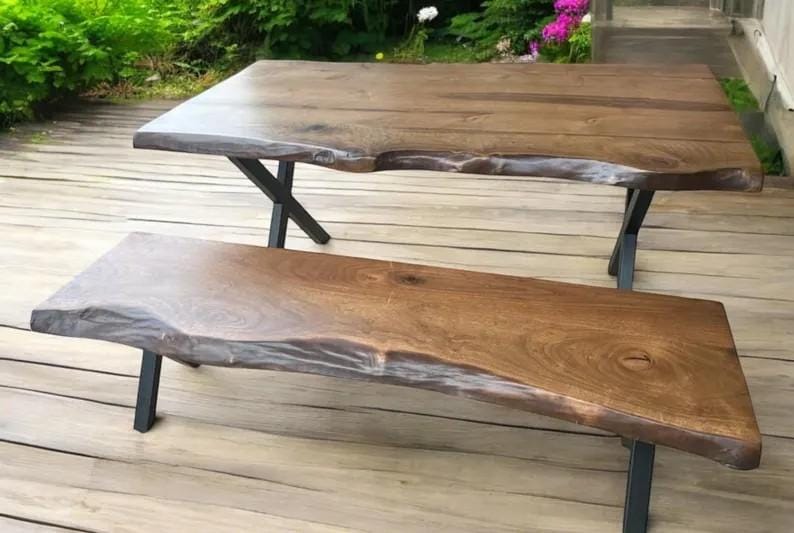 Clerence Sale !! Natural Live Edge Raw Wood for Tables, Benches, Console or Barn Doors