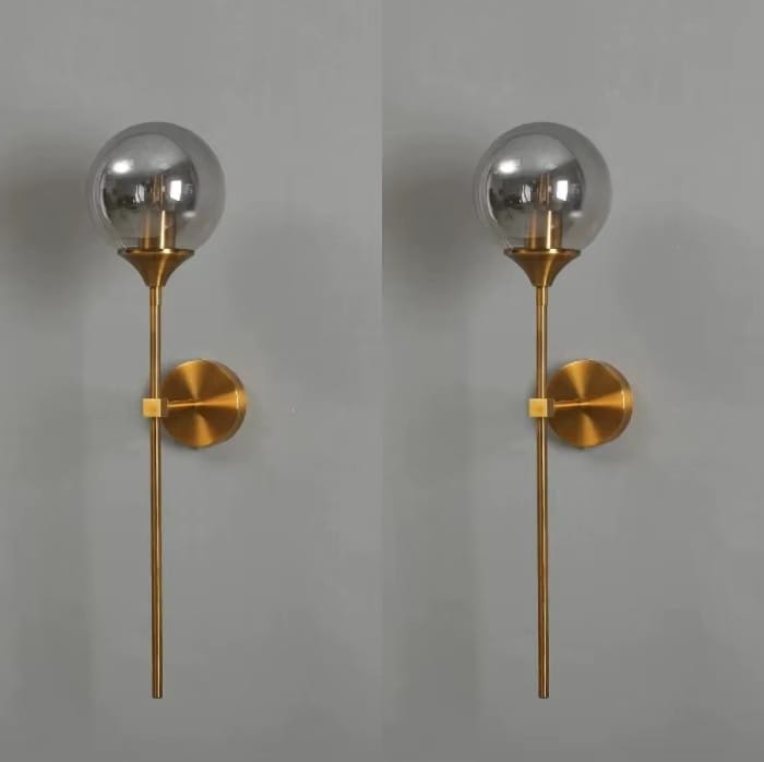 Nordic Modern Glass Wall Lamp Gold Led Wall Light for Kitchen Bathroom Dressing Mirror Indoor Lighting Luminaire Home