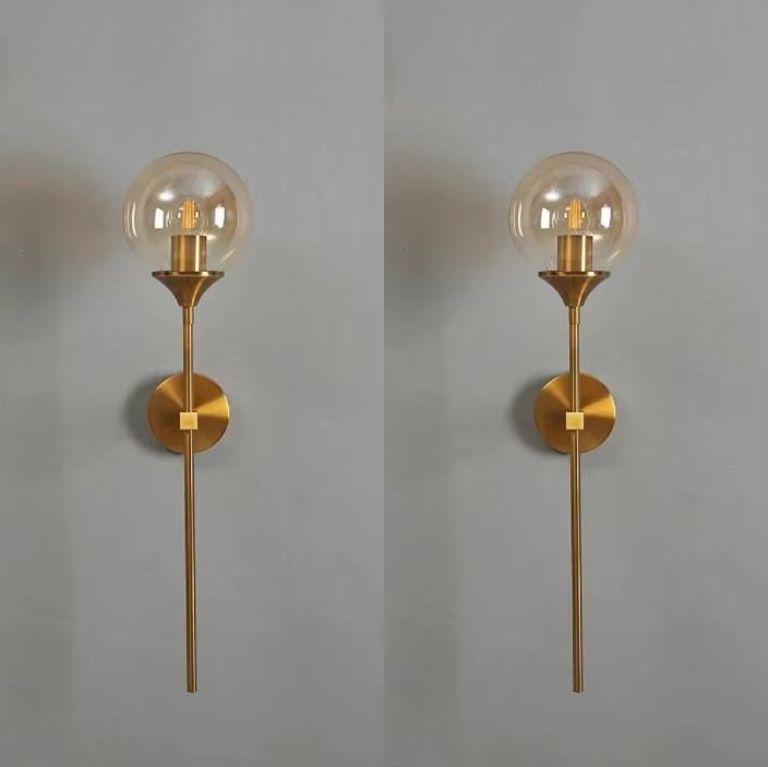 Nordic Modern Glass Wall Lamp Gold Led Wall Light for Kitchen Bathroom Dressing Mirror Indoor Lighting Luminaire Home