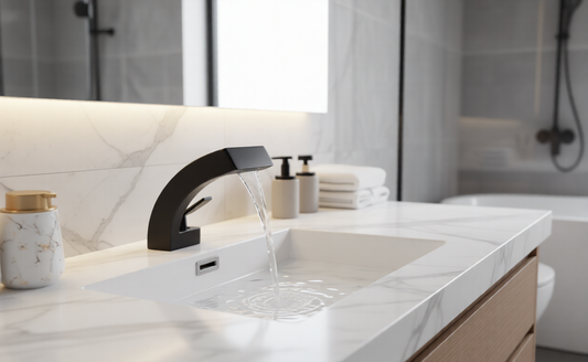 Brushed Gold/Black/Chrome & Brushed Nickel Faucet Bathroom Sink Deck Mounted