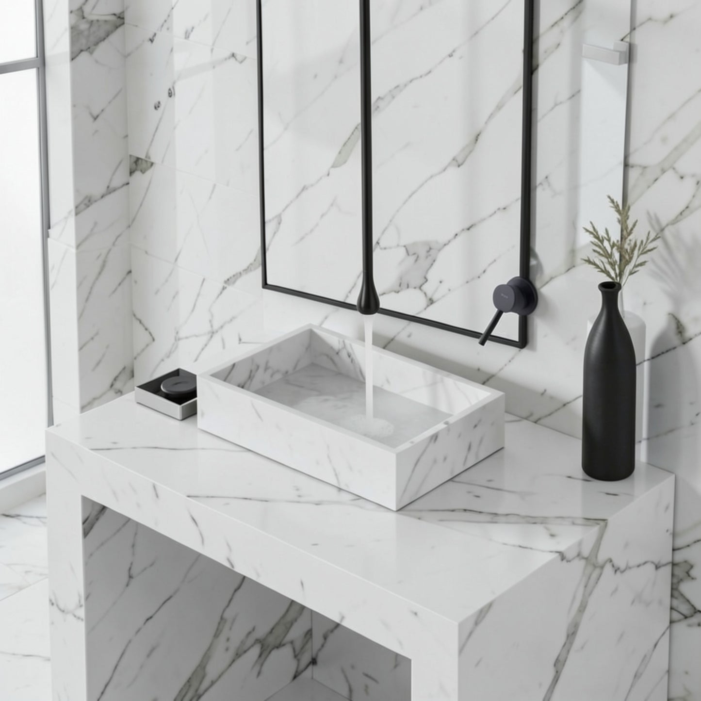 Water Drop Hang Ceiling Faucet Bathroom Basin Bathtub Tap Solid Brass Wall Mounted Hot Cold Water Sink Mixer Tub