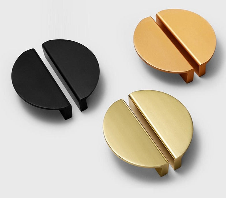 Home Style Cabinet Handles Black and Gold Kitchen Cupboard  Drawer  Door Furniture Handle