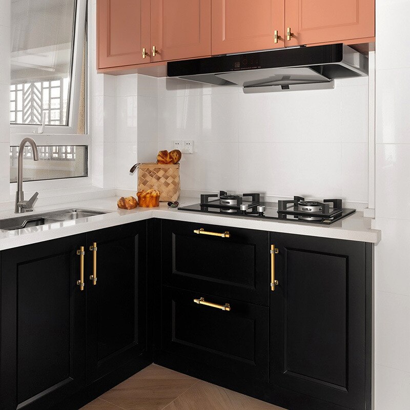 Two-colour Stitching European Wardrobe Cabinet Door Handles