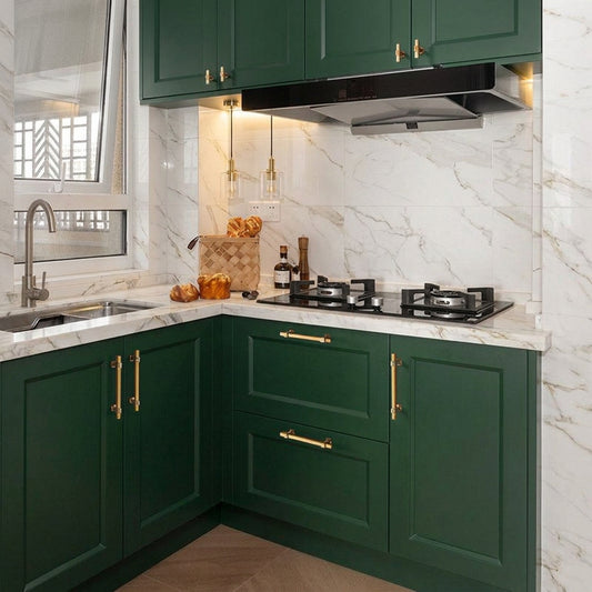 Two-colour Stitching European Wardrobe Cabinet Door Handles